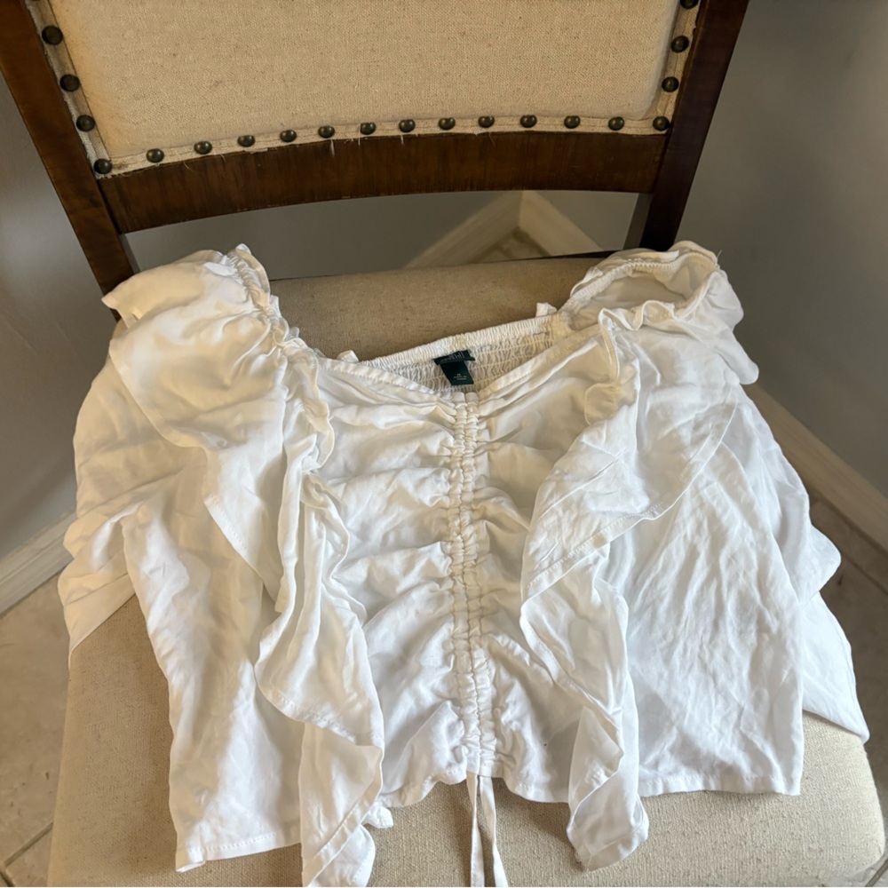 Wild Fable Elegant White Blouse